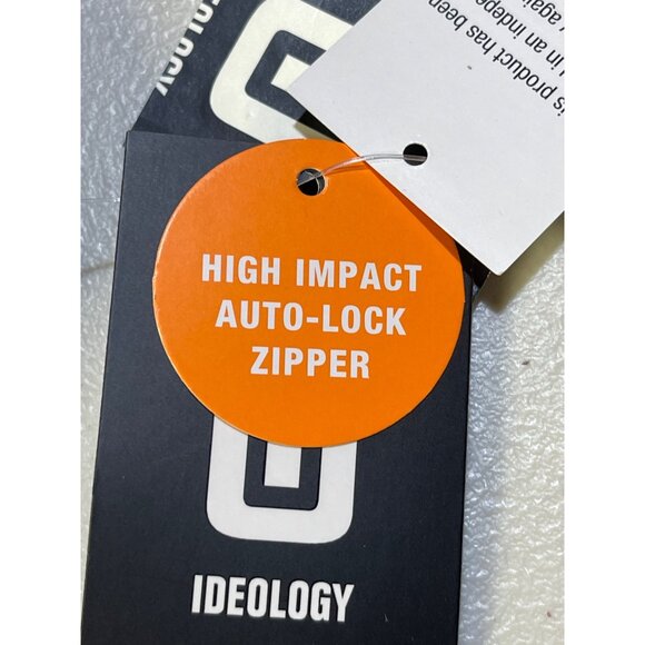 Ideology Womens Size 3X Sports Bra With Zip Front Closure Medium Support Black - Picture 5 of 9